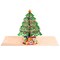 Paper Love Christmas Card, 3D Pop Up Christmas Tree Card with Detachable Keepsake, Handcrafted Decorative Gift for Christmas, Holidays | Large 10" x 7" Cover - Includes Envelope and Removable Note Tag